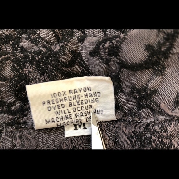 CP Shades Vintage Black Floral Button Up Top Jacket Size Medium Style R927-365 - Picture 4 of 10